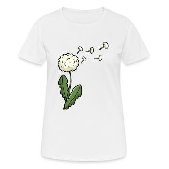 Pissenlit - T-shirt respirant Femme - blanc - Devant - AI Model Female 172 dark (172cm)