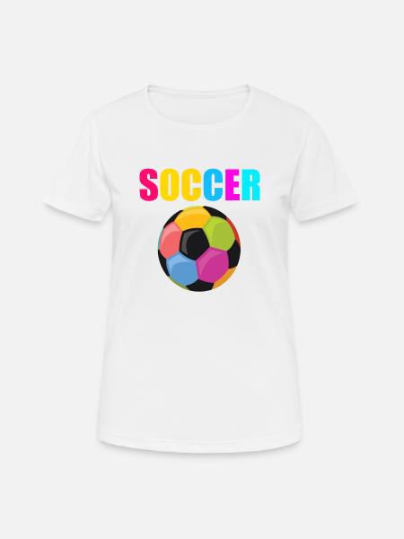SOCCER - Women's Breathable T-Shirt - white