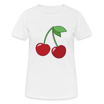 Cerise - T-shirt respirant Femme - blanc - Devant - AI Model Female 172 dark (172cm)