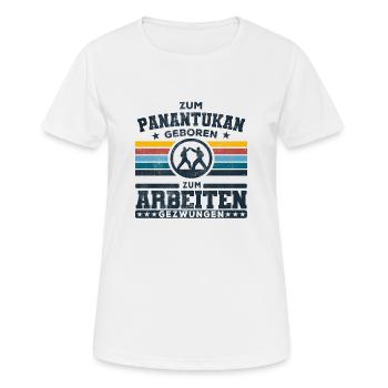 Zum Panantukan geboren - Kampfsport dirty boxing - Frauen T-Shirt atmungsaktiv - Weiß - Vorne - AI Model Female 172 dark (172cm)