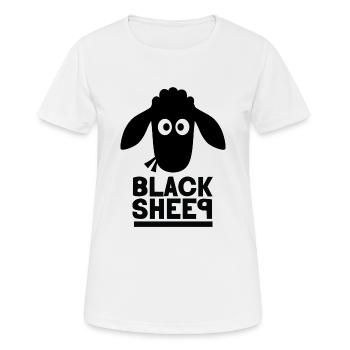 Black Sheep - Women's Breathable T-Shirt - white - Front - AI Model Female 172 dark (172cm)