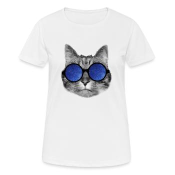 Galaxy cat - T-shirt respirant Femme - blanc - Devant - AI Model Female 172 dark (172cm)