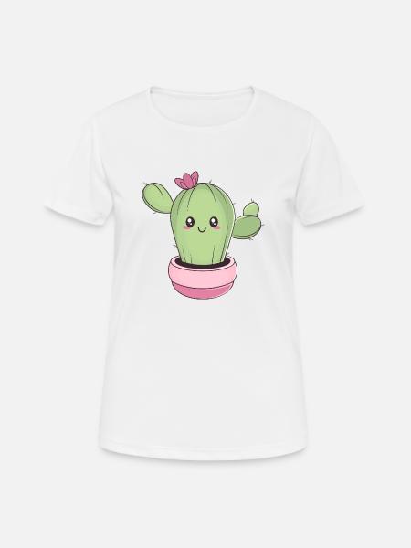 Cactus - T-shirt respirant Femme - blanc