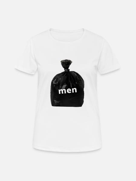 Girlboss men are garbage - Women's Breathable T-Shirt - white
