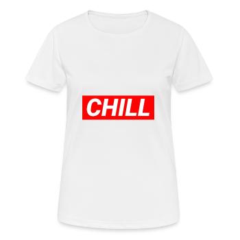 Chill - T-shirt respirant Femme - blanc - Devant - AI Model Female 172 dark (172cm)