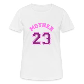 Mom 2023 - Pregnancy Announcement Baby - Women's Breathable T-Shirt - white - Front - AI Model Female 172 dark (172cm)