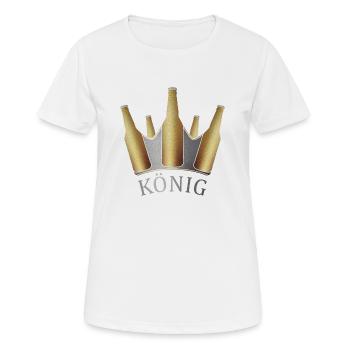 King - Women's Breathable T-Shirt - white - Front - AI Model Female 172 dark (172cm)
