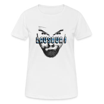 Lausbua bayrisch dialekt - Frauen T-Shirt atmungsaktiv - Weiß - Vorne - AI Model Female 172 dark (172cm)