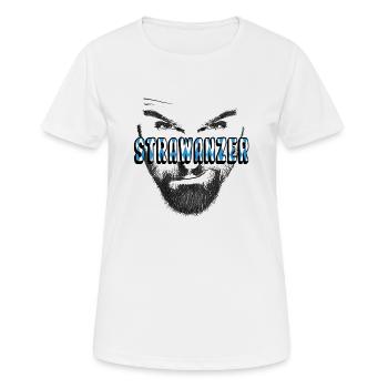 Strawanzer bayrisch dialekt - Frauen T-Shirt atmungsaktiv - Weiß - Vorne - AI Model Female 172 dark (172cm)