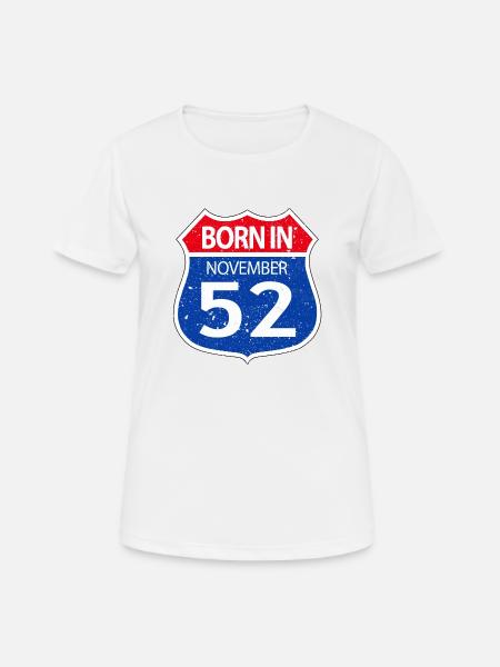 Born in November 1952 - Women's Breathable T-Shirt - white