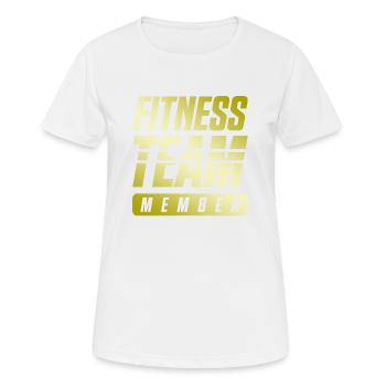 Fitness Team - Women's Breathable T-Shirt - white - Front - AI Model Female 172 dark (172cm)
