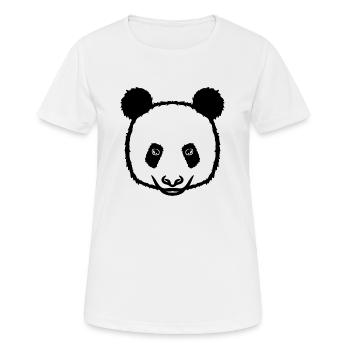 Panda black - Women's Breathable T-Shirt - white - Front - AI Model Female 172 dark (172cm)