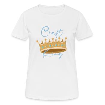 King - Women's Breathable T-Shirt - white - Front - AI Model Female 172 dark (172cm)
