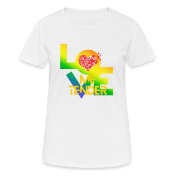 Love Me Tender - Women's Breathable T-Shirt - white - Front - AI Model Female 172 dark (172cm)