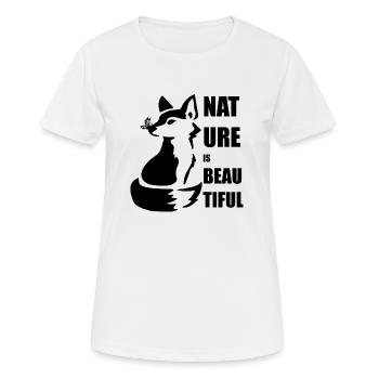 Fuchs Natur Wald Wildtiere Umwelt Klima Erde Wild - Frauen T-Shirt atmungsaktiv - Weiß - Vorne - AI Model Female 172 dark (172cm)
