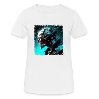 Cyborg or monster as Cyber Android of the future - Women's Breathable T-Shirt - white - Front - AI Model Female 172 dark (172cm)