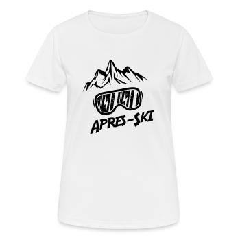 Après-ski - Women's Breathable T-Shirt - white - Front - AI Model Female 172 dark (172cm)