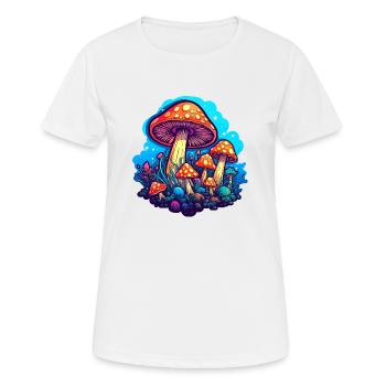Magische Champi - Frauen T-Shirt atmungsaktiv - Weiß - Vorne - AI Model Female 172 dark (172cm)