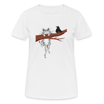 Hang in there 02 - Women's Breathable T-Shirt - white - Front - AI Model Female 172 dark (172cm)