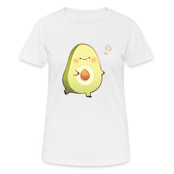 Embracing avocado - Women's Breathable T-Shirt - white - Front - AI Model Female 172 dark (172cm)