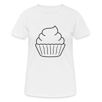 cupcake - Frauen T-Shirt atmungsaktiv - Weiß - Vorne - AI Model Female 172 dark (172cm)