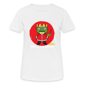 Chinesisches Neujahr Drache Vietnam I Geschenk - Frauen T-Shirt atmungsaktiv - Weiß - Vorne - AI Model Female 172 dark (172cm)