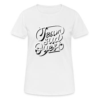 Team sud ouest - T-shirt respirant Femme - blanc - Devant - AI Model Female 172 dark (172cm)