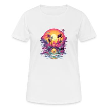 Jeu video - T-shirt respirant Femme - blanc - Devant - AI Model Female 172 dark (172cm)