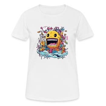Doodle - Women's Breathable T-Shirt - white - Front - AI Model Female 172 dark (172cm)