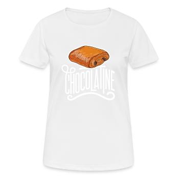 Chocolatine - T-shirt respirant Femme - blanc - Devant - AI Model Female 172 dark (172cm)