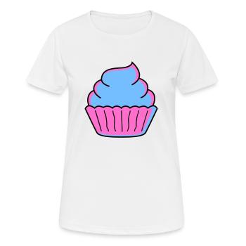 cupcake - Frauen T-Shirt atmungsaktiv - Weiß - Vorne - AI Model Female 172 dark (172cm)