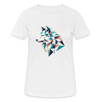 wolf // wolf - Women's Breathable T-Shirt - white - Front - AI Model Female 172 dark (172cm)