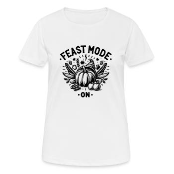 Feast Mode On - Women's Breathable T-Shirt - white - Front - AI Model Female 172 dark (172cm)