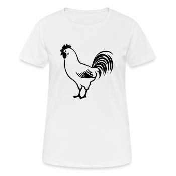 Chicken - Women's Breathable T-Shirt - white - Front - AI Model Female 172 dark (172cm)