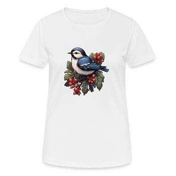 in winter - Women's Breathable T-Shirt - white - Front - AI Model Female 172 dark (172cm)