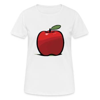 Pomme - T-shirt respirant Femme - blanc - Devant - AI Model Female 172 dark (172cm)