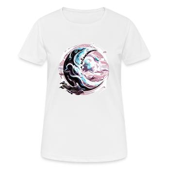 Chrome Crescent - Women's Breathable T-Shirt - white - Front - AI Model Female 172 dark (172cm)
