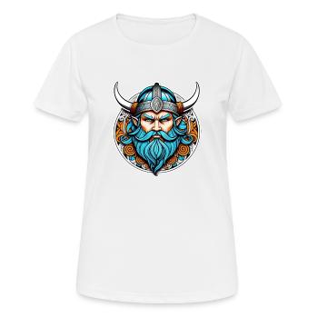 Wikinger Odin Thor Walhalla - Frauen T-Shirt atmungsaktiv - Weiß - Vorne - AI Model Female 172 dark (172cm)