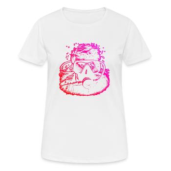 Taucher Scuba Diver Herren Diver Free Dive - Frauen T-Shirt atmungsaktiv - Weiß - Vorne - AI Model Female 172 dark (172cm)