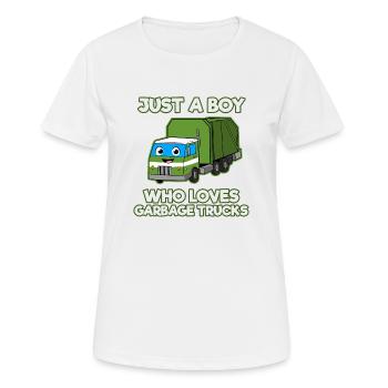 Garbage Truck Love Garbage Collection Child Boy I Gift - Women's Breathable T-Shirt - white - Front - AI Model Female 172 dark (172cm)