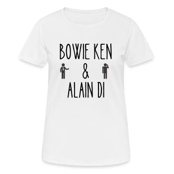 bowie ken et alain di - T-shirt respirant Femme - blanc - Devant - AI Model Female 172 dark (172cm)