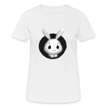 White Rabbit Rabbit - Women's Breathable T-Shirt - white - Front - AI Model Female 172 dark (172cm)