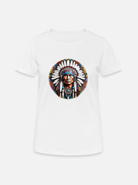 INDIEN - 2 - T-shirt respirant Femme - blanc