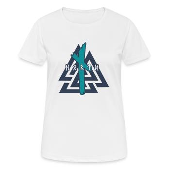 Seele des Nordens - Frauen T-Shirt atmungsaktiv - Weiß - Vorne - AI Model Female 172 dark (172cm)