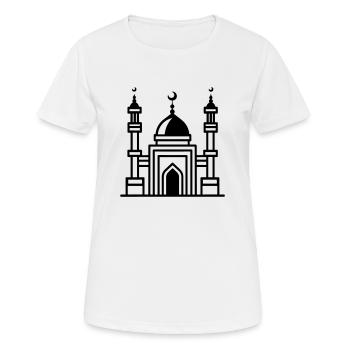 Moschee - Frauen T-Shirt atmungsaktiv - Weiß - Vorne - AI Model Female 172 dark (172cm)