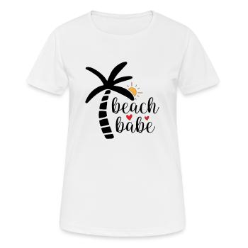 Beach babe - Frauen T-Shirt atmungsaktiv - Weiß - Vorne - AI Model Female 172 dark (172cm)