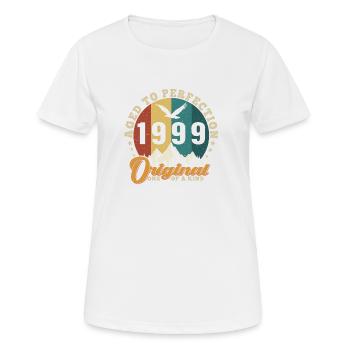 Les légendes sont nées en 1999 Vintage - T-shirt respirant Femme - blanc - Devant - AI Model Female 172 dark (172cm)