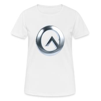 Chrommetallic A Look, Simple Elegance - Frauen T-Shirt atmungsaktiv - Weiß - Vorne - AI Model Female 172 dark (172cm)