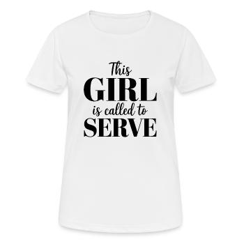 Stärke durch Berufung - Frauen T-Shirt atmungsaktiv - Weiß - Vorne - AI Model Female 172 dark (172cm)
