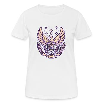 Majestic Eagle Emblem - Women's Breathable T-Shirt - white - Front - AI Model Female 172 dark (172cm)